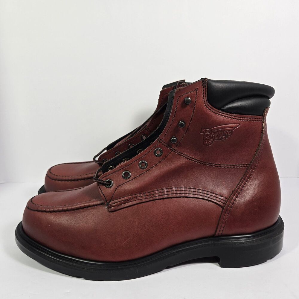 Red Wing 202 Supersole 6" Size 11.5 E2 Wide Mens Soft Toe Work Leather Boots EH